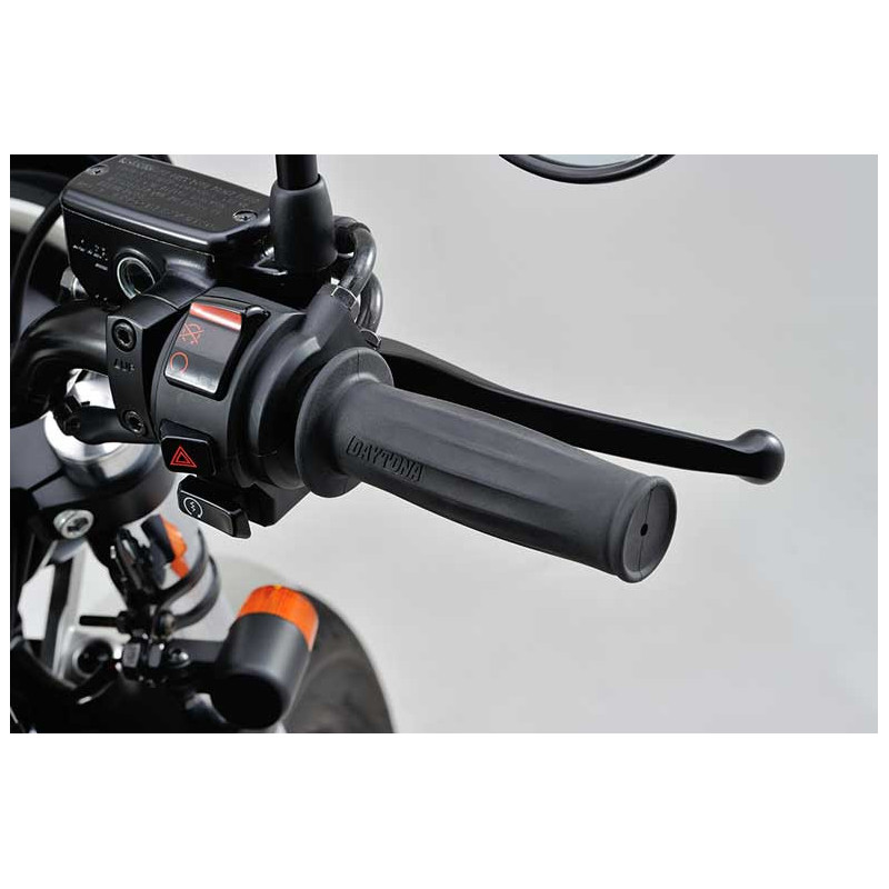 PAIRE DE POIGNEES DAYTONA GRIPPYGRIP NOIRES 25.4MM