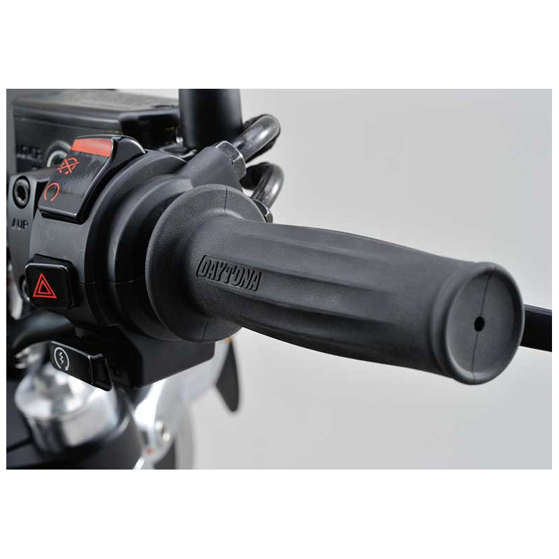 PAIRE DE POIGNEES DAYTONA GRIPPYGRIP NOIRES 25.4MM