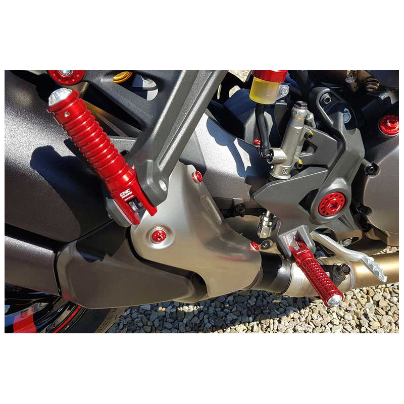 PAIRE DE REPOSES PIEDS POUR PLATINE D'ORIGINE DUCATI