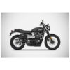 PAIRE DE SILENCIEUX SIX DAY TRIUMPH SCRAMBLER 900 2017-2022