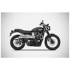 PAIRE DE SILENCIEUX SIX DAY TRIUMPH SCRAMBLER 900 2017-2022