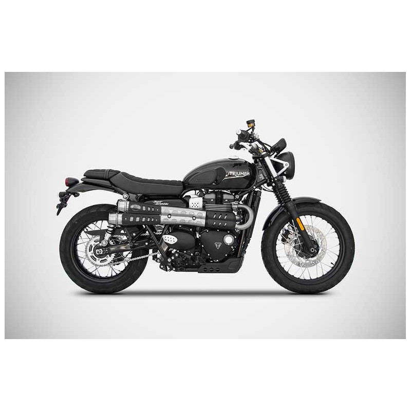 PAIRE DE SILENCIEUX SIX DAY TRIUMPH SCRAMBLER 900 2017-2022