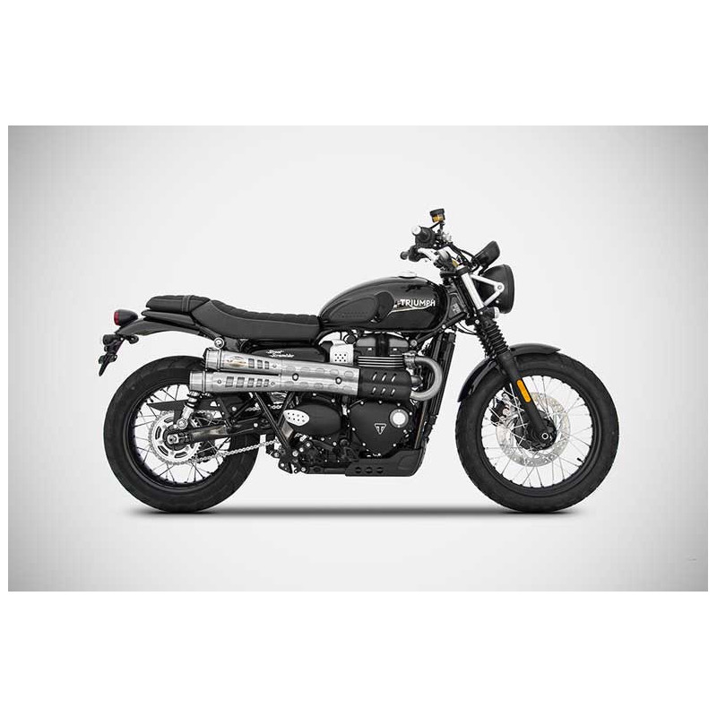 PAIRE DE SILENCIEUX SIX DAY TRIUMPH SCRAMBLER 900 2017-2022