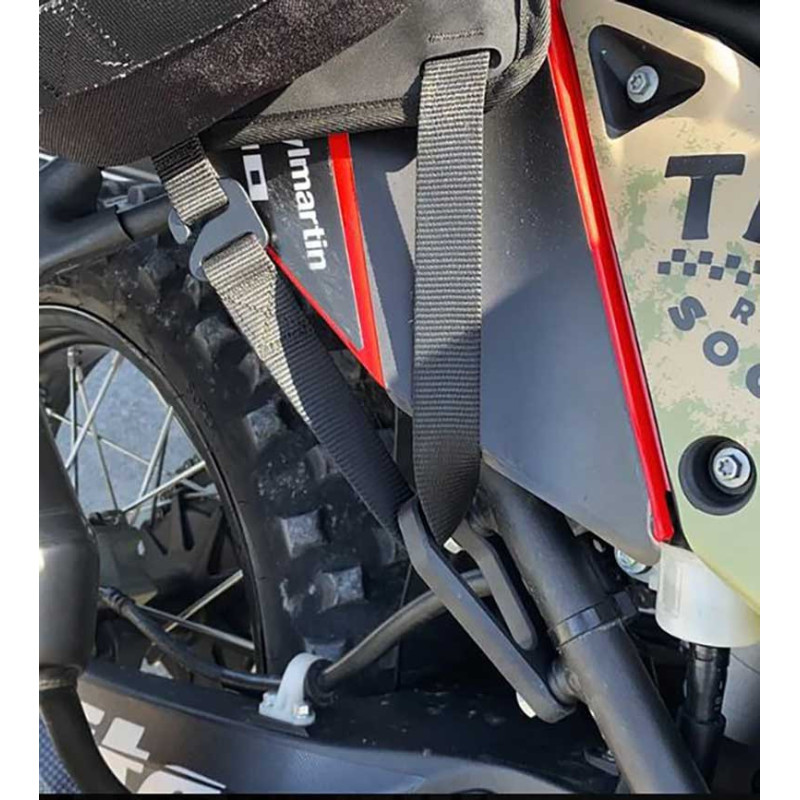 PAIRE ELIMINATEUR PLATINE REPOSES PIEDS ARRIERE KRIEGA YAMAHA TENERE 700 RALLYE