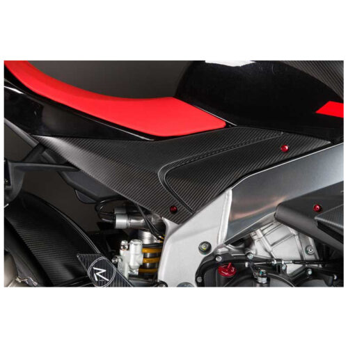 PAIRE FLANCS RÉSERVOIR CARBONE BRILLANT LIGHTECH APRILIA