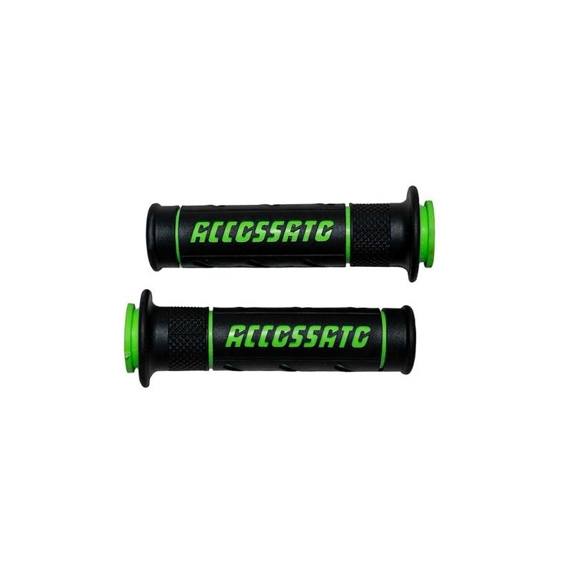 PAIRE POIGNEE STREET RACING LOGO ACCOSSATO BLEU