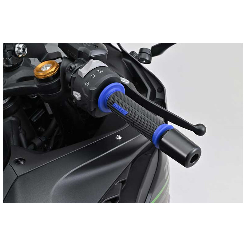 PAIRE POIGNEES GRIPPYGRIP BLEU/NOIR DAYTONA 22.2 MM