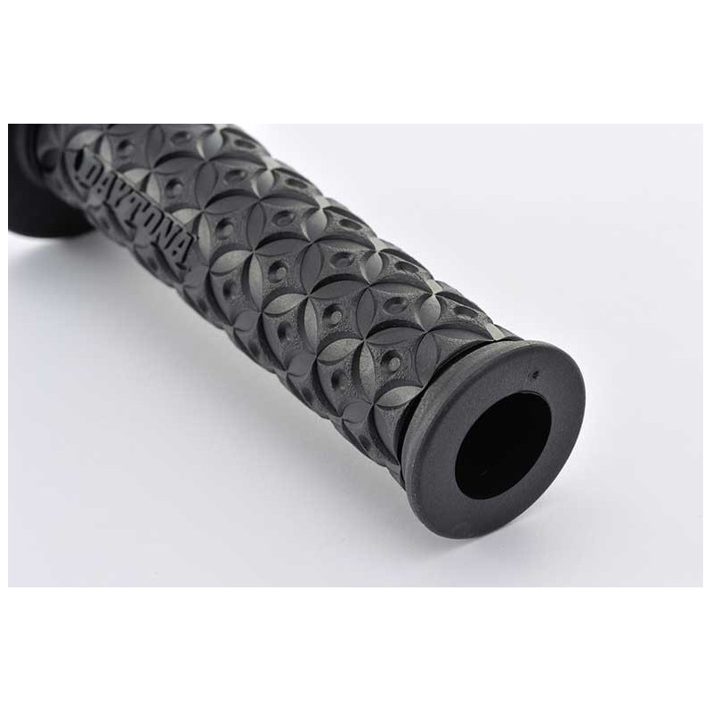 PAIRE POIGNEESGGD-NINJA 22MM NOIR,125MM,PERCEES