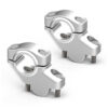 PAIRE REHAUSSEURS DE GUIDON 30 MM AVEC DÉPORT 21 MM POUR GUIDON 28.6 MM
