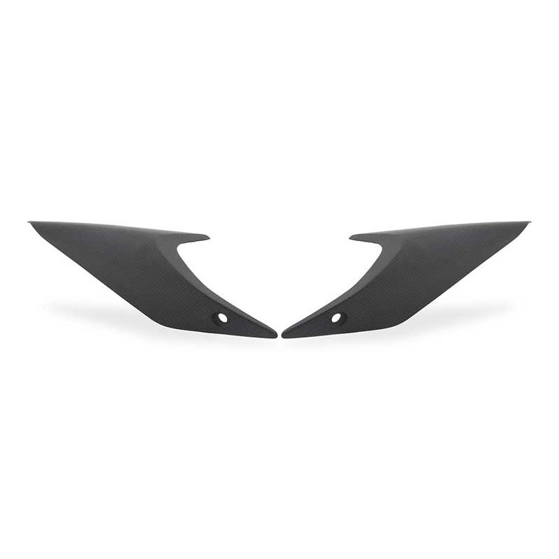 PANNEAUX LATERAUX SELLE PASSAGER CARBONE MAT CNC RACING Monster 937