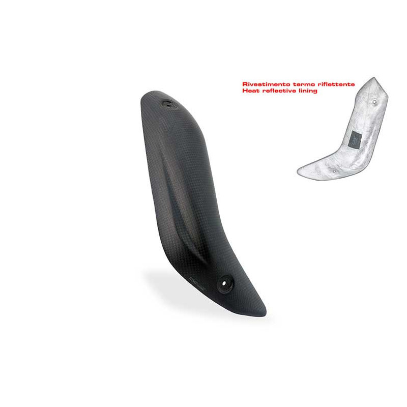 PARE CHALEUR COLLECTEUR CARBONE MULTISTRADA V4 PIKES PEAK LIGNE AKRAPOVIC