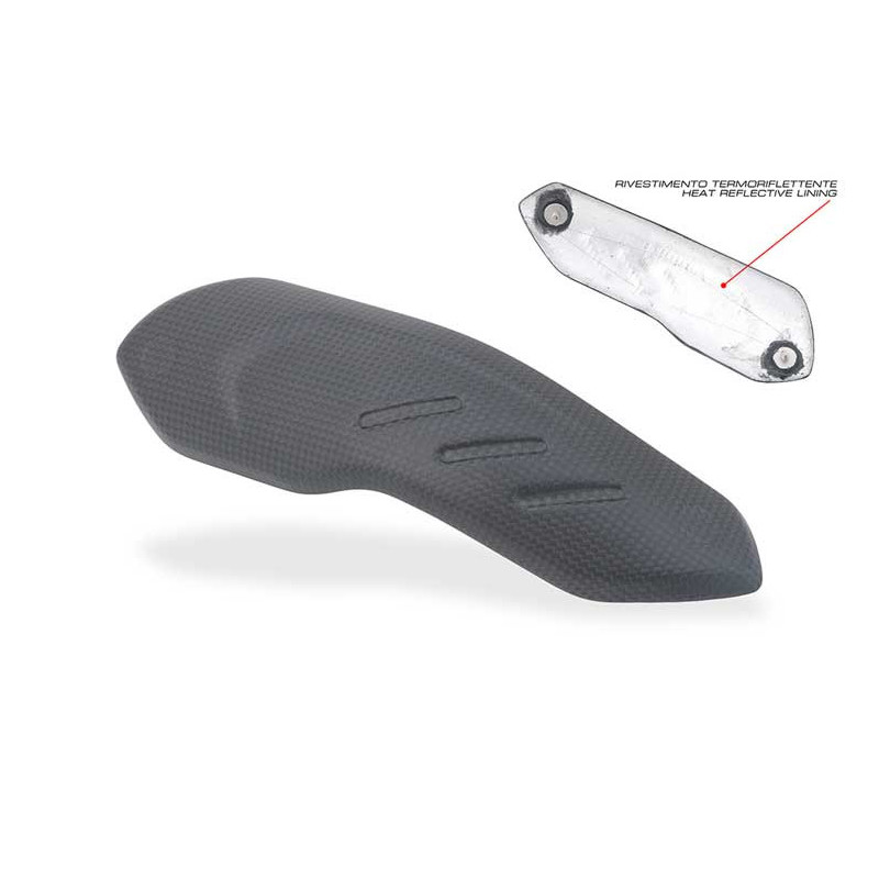 PARE CHALEUR LATERAL CARBONE MAT CNC RACING Ducati Hypermotard 698 Mono