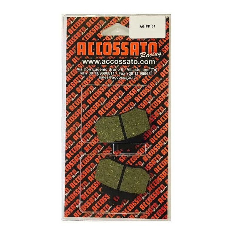 Plaquette De Frein arrière (ou avant suivant modèle) Accossato AGPP51 (dimension