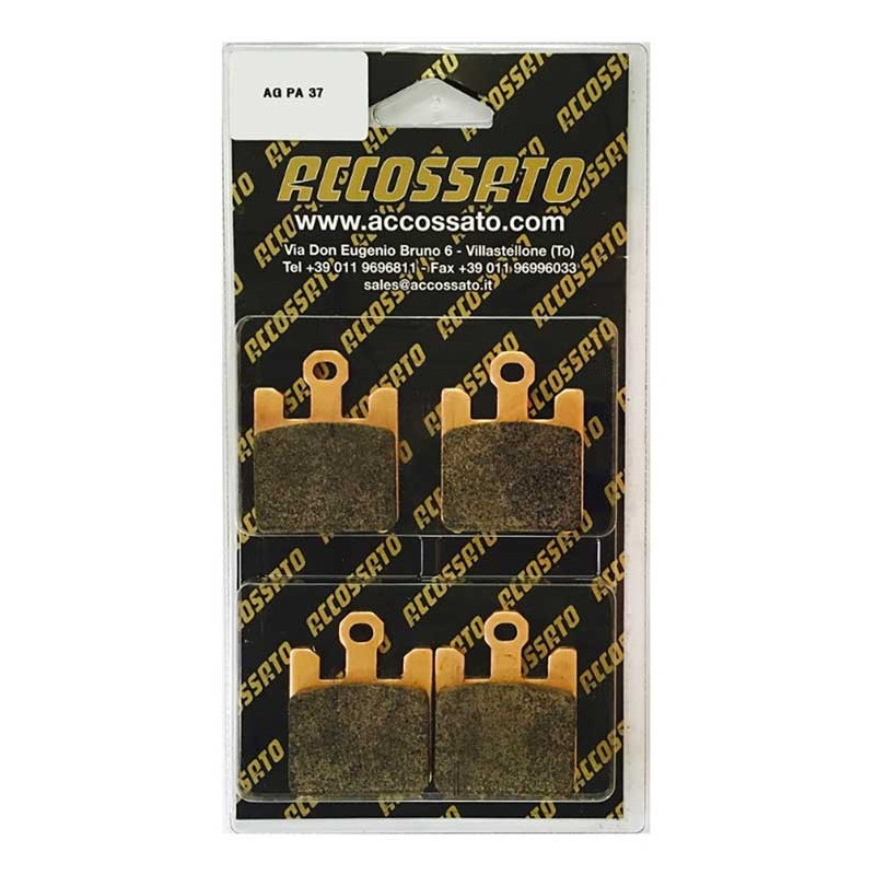 Plaquette De Frein avant (ou arrière suivant modèle) Accossato AGPA37 (dimension