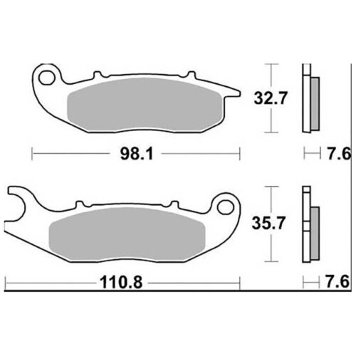 PLAQUETTES DE FREIN FRITTÉS OFFROAD CM44 BRAKING