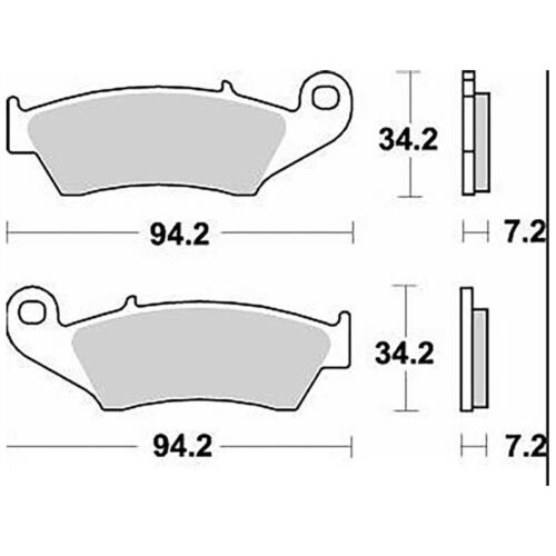 PLAQUETTES DE FREIN FRITTÉS OFFROAD CM46 BRAKING