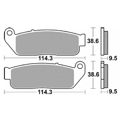 PLAQUETTES DE FREIN FRITTÉS TRAIL/TOURING CM55 BRAKING