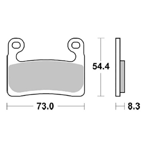 PLAQUETTES DE FREIN FRITTÉS TRAIL/TOURING CM55 BRAKING