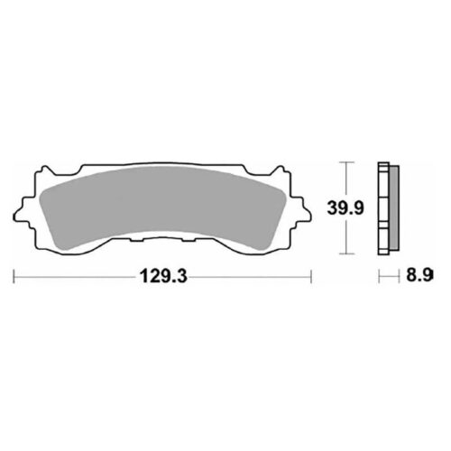 PLAQUETTES DE FREIN FRITTÉS TRAIL/TOURING CM55 BRAKING