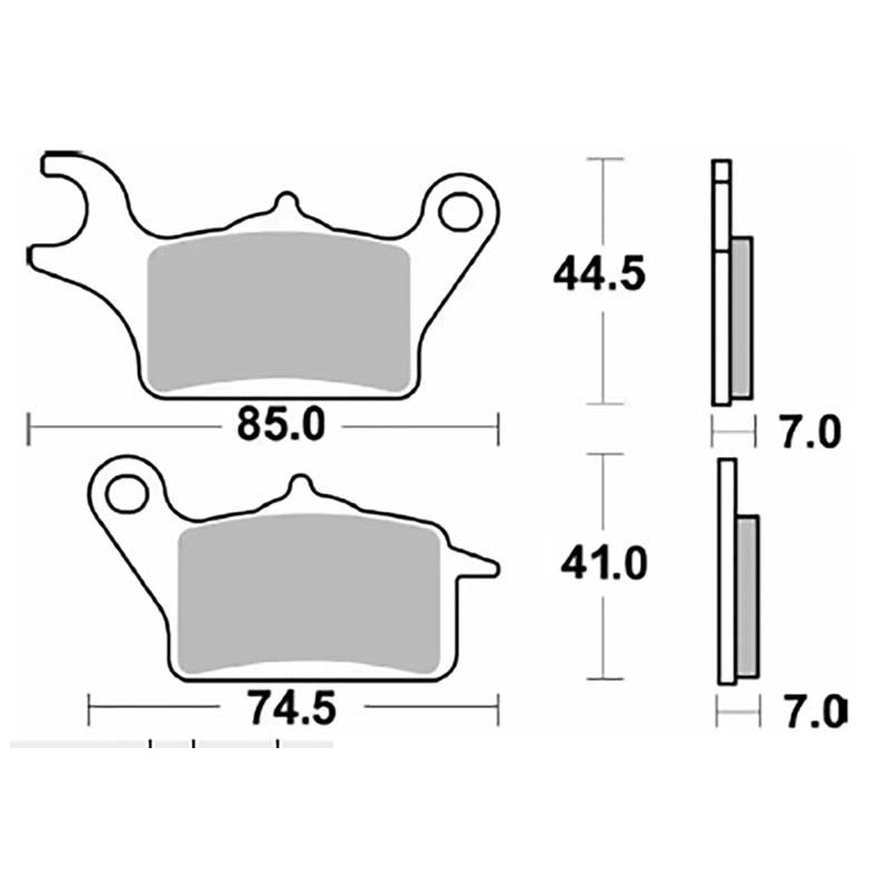 PLAQUETTES DE FREIN SEMI-FRITTÉS ROUTE SM1 BRAKING