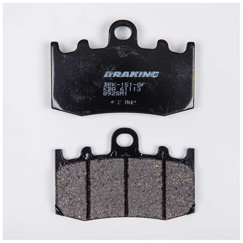 PLAQUETTES DE FREIN SEMI-FRITTÉS ROUTE SM1 BRAKING PLAQUETTES DE FREIN SEMI-FRITTÉS ROUTE SM1 BRAKING