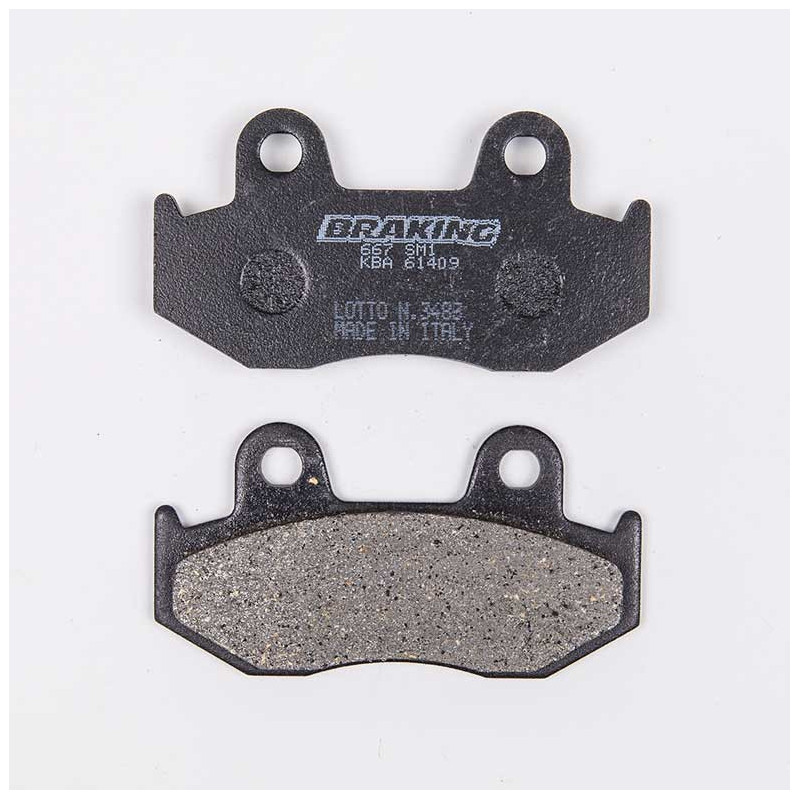 PLAQUETTES DE FREIN SEMI-FRITTÉS ROUTE SM1 BRAKING PLAQUETTES DE FREIN SEMI-FRITTÉS ROUTE SM1 BRAKING