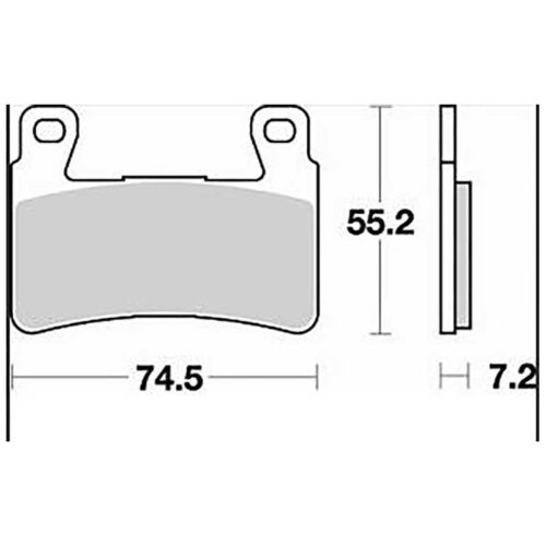 PLAQUETTES DE FREIN SEMI-FRITTÉS ROUTE SM1 BRAKING