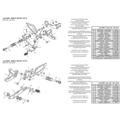 PLATINE INTERMEDIAIRE BONAMICI RACING