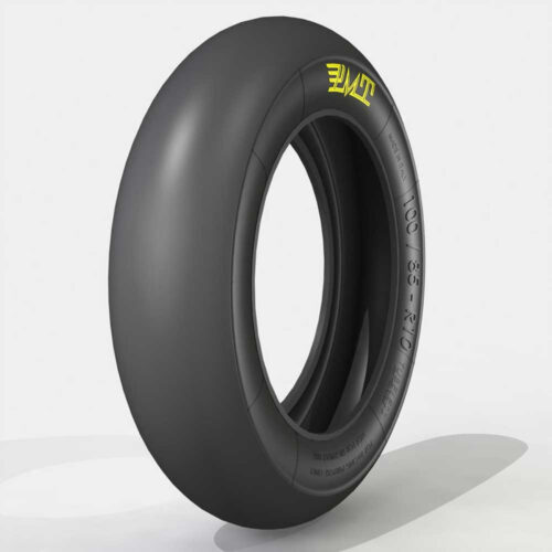 Pneumatique radial 100/85R10 soft slick
