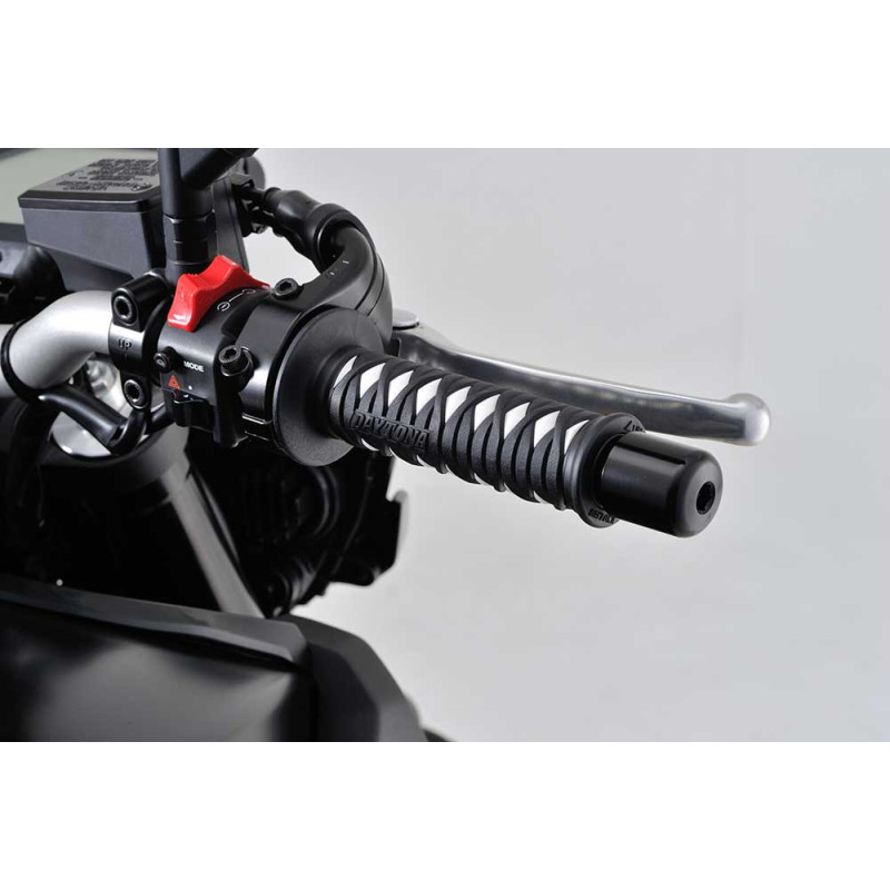 POIGNEES DAYTONA KATANA BLANCHES 22MM