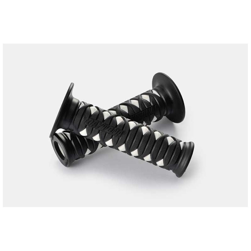 POIGNEES DAYTONA KATANA BLANCHES 22MM