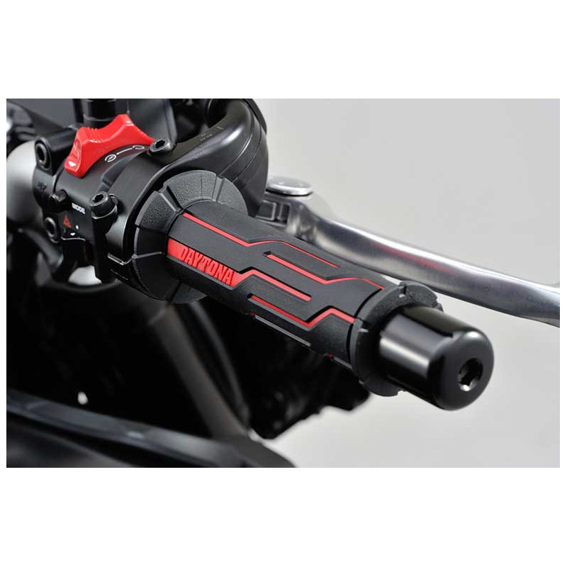 POIGNEES DAYTONA LINE ROUGES 22MM