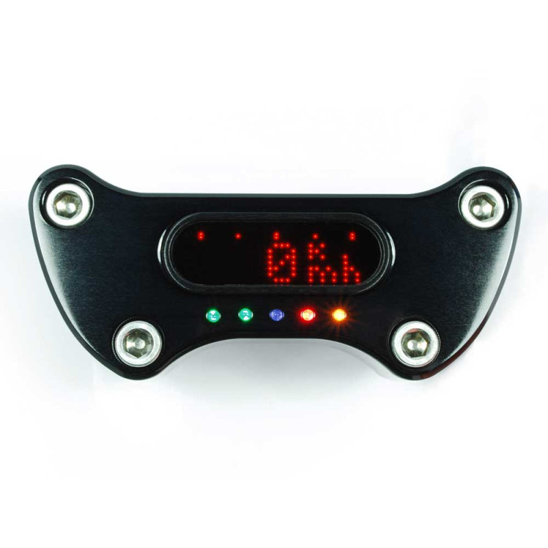 PONTET HARLEY DAVIDSON 1 POUCE NOIR AVEC VOYANT