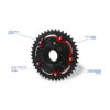 PORTE COURONNE CNC RACING MV AGUSTA