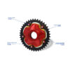 PORTE COURONNE CNC RACING MV AGUSTA
