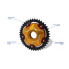 PORTE COURONNE CNC RACING MV AGUSTA