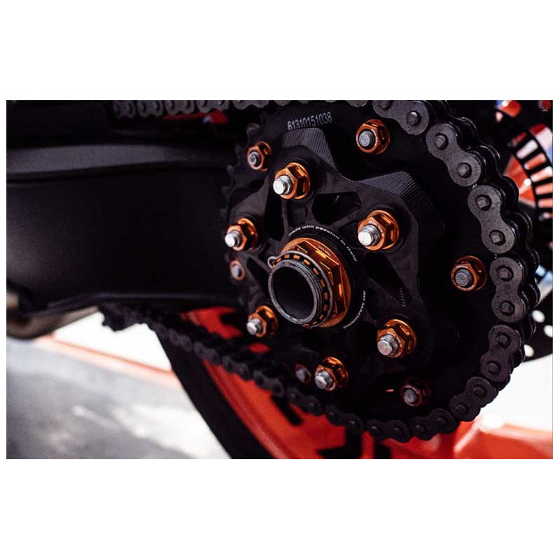 PORTE COURONNE ET ECROUS KTM 1290 SUPERDUKE R / GT