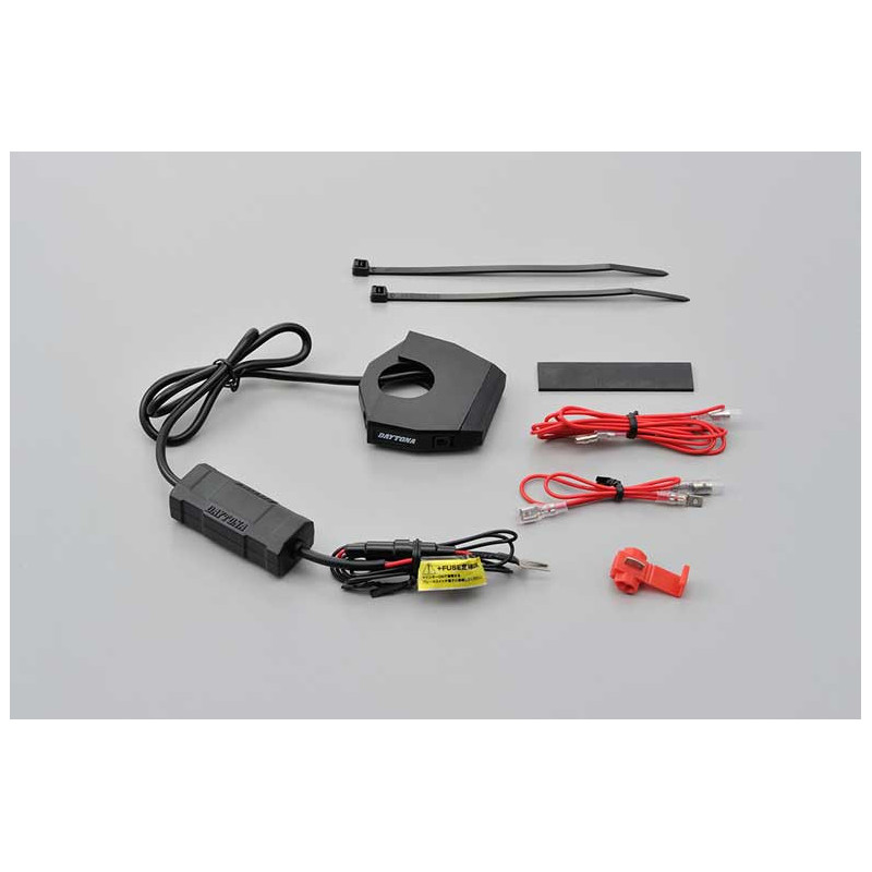 PRISE SLIM DOUBLE USB SUR GUIDON