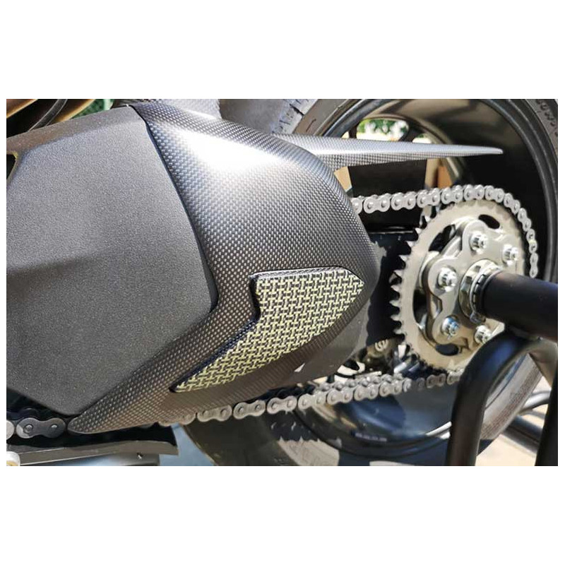 PROTECTION BRAS OSCILLANT CARBONE MAT ET KEVELAR CNC RACING PANIGALE V4