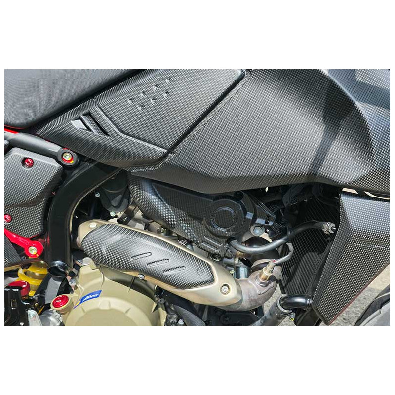 PROTECTION MOTEUR DROITE CARBONE MAT CNC RACING Ducati Hypermotard 698 Mono