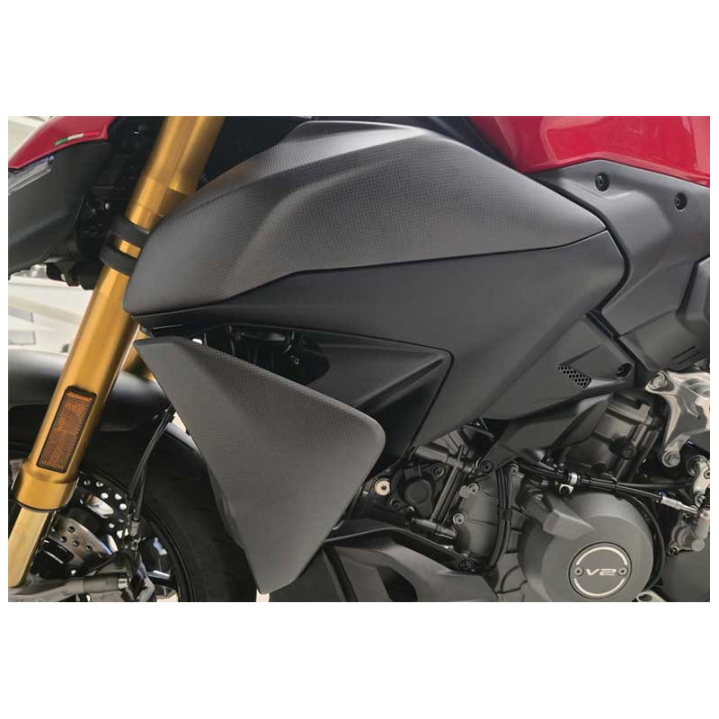 PROTECTIONS RESERVOIR LATERALES CARBONE CNC RACING STREETFIGHTER V2 2025