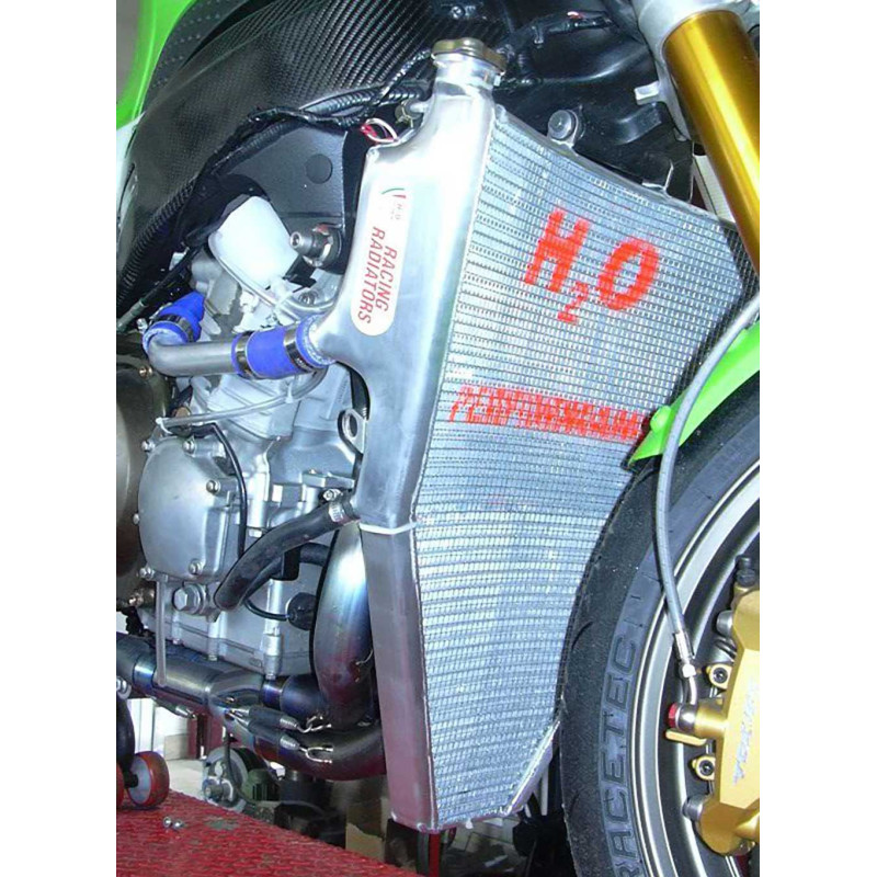 Radiateur d'eau majoré (OEM Exhaust- Leo Vince Trofeo) ZX 6 R Radiateur d'eau majoré (OEM Exhaust- Leo Vince Trofeo) ZX 6 R