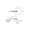 RETROVISEUR DAYTONA TYPE 10 MARU2 TIGE LONGUE, ABS ET ALUMINIUM vendu par paire,