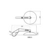 RETROVISEUR DAYTONA TYPE 9 MARU1 TIGE LONGUE, ABS ET ALUMINIUM vendu par paire,