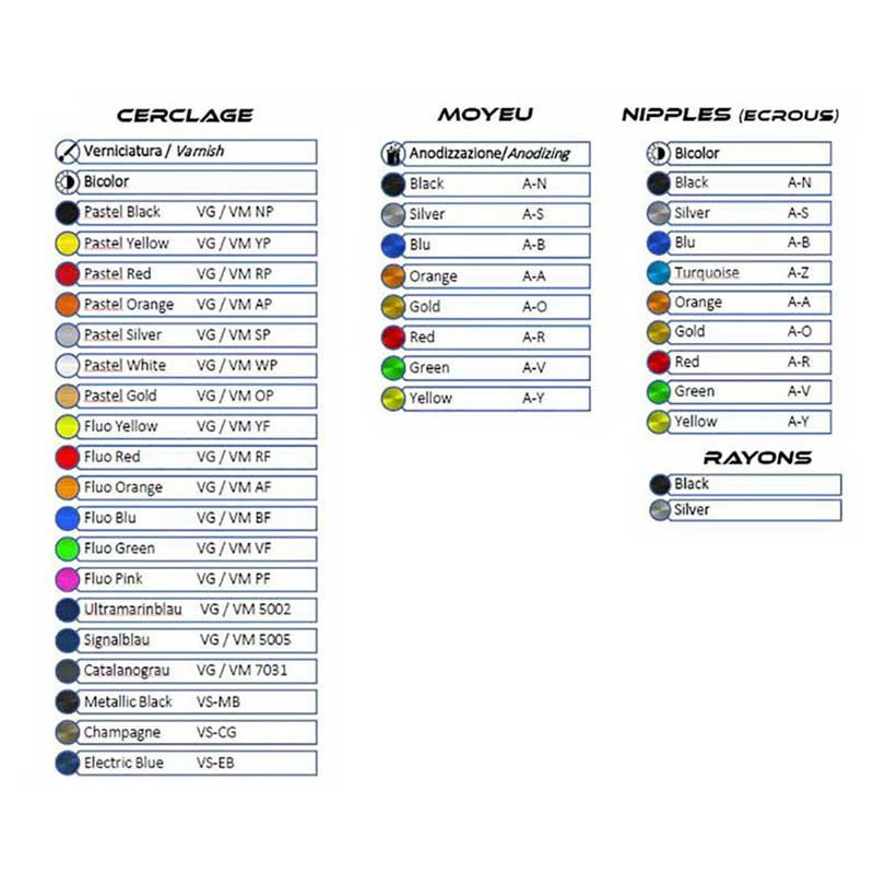 ROUE ARRIERE TUBELESS 4.25X18 PACK BICOLOR