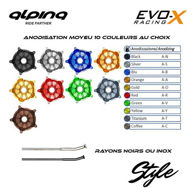 ROUE AV TUBELESS 2.15x21 PACK STYLE