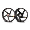 ROUES CARBONE HOMOLOGUEES 5 BATONS