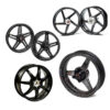 ROUES CARBONE HOMOLOGUEES 5 BATONS