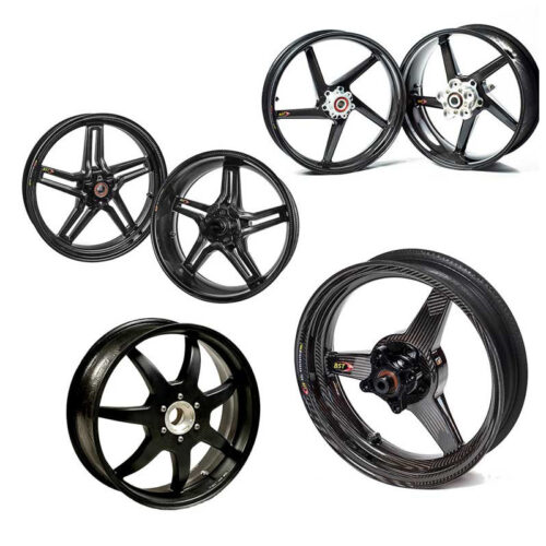 ROUES CARBONE HOMOLOGUEES 5 BATONS