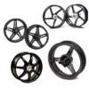 ROUES CARBONE HOMOLOGUEES 5 BATONS